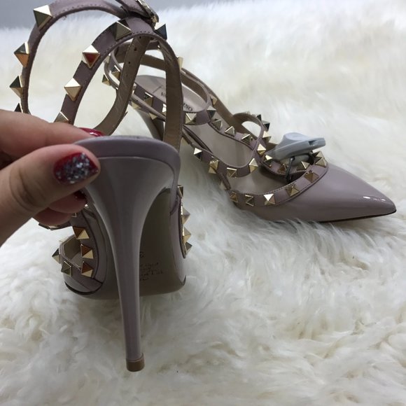 VALENTINO GARAVANI Rockstud leather caged Pumps size 36 oritq - Picture 6 of 6